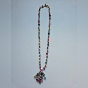 Vintage Tammey Jewels Multicolor Faux Pearl Necklace